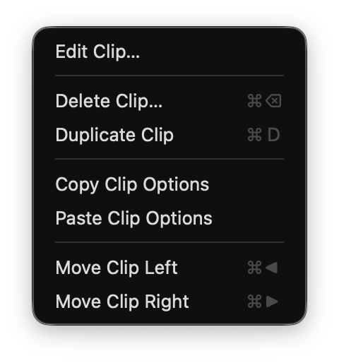 Clip Menu