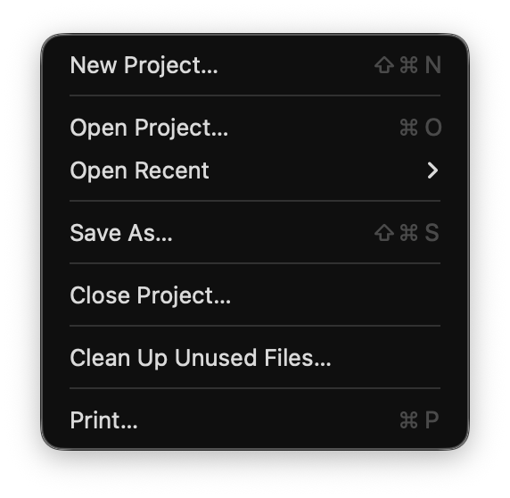 File Menu
