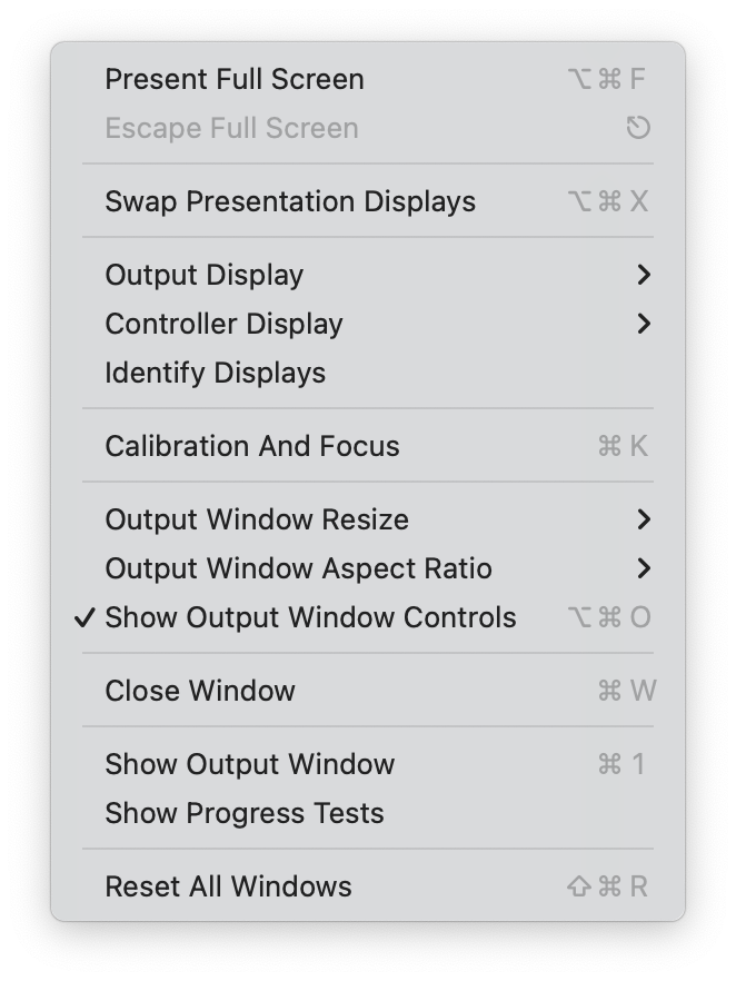 Window Menu