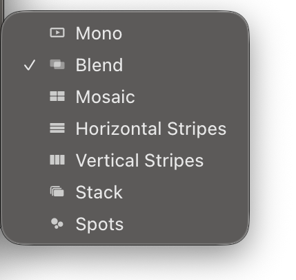 The Poly Mode options in the Song Editor Panel